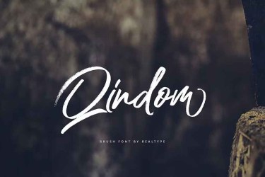 Qindom Brush Font free download – Script And Handwritten font preview