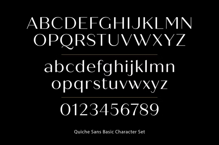 Quiche Sans Font free download preview 6 – Serif Fonts font