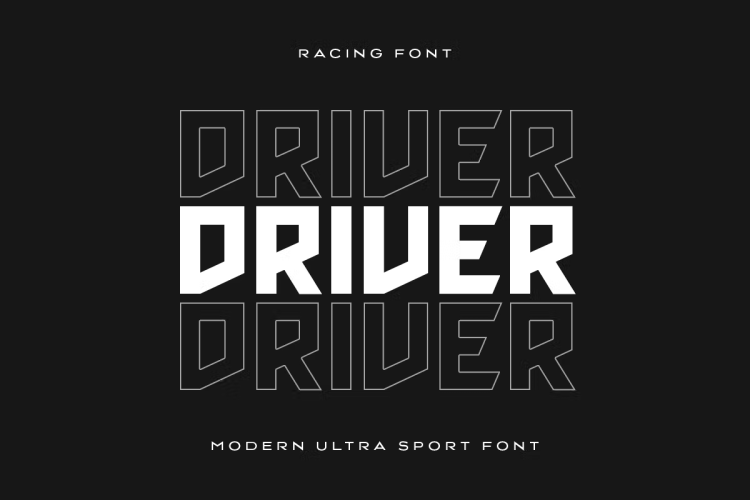 Racing Font free download preview 5 – Sans Serif Fonts font