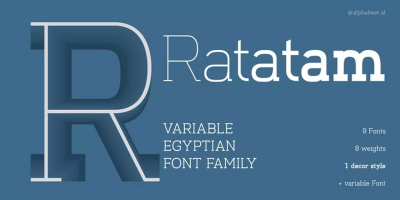 Ratatam Font Family free download – similar font preview