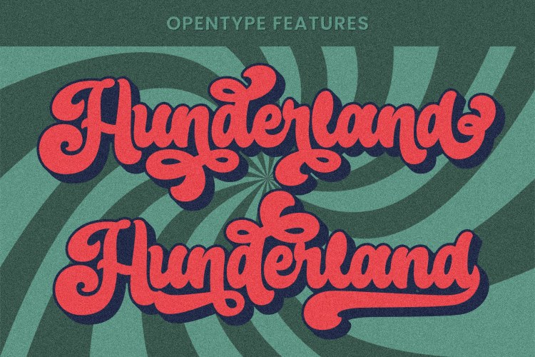 Raydhen – Retro Font with Extrude free download preview 3 – Display Fonts font