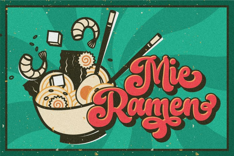 Raydhen – Retro Font with Extrude free download preview 5 – Display Fonts font