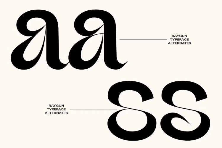 Raygun Font free download preview 4 – Display Fonts font