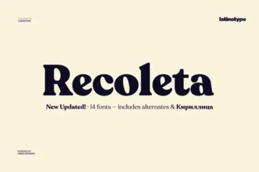 Recoleta Font free download – Contemporary font preview