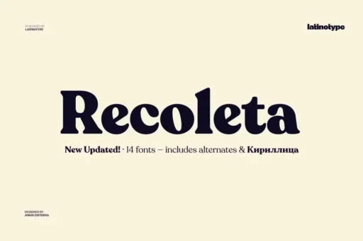 Recoleta Font free download preview 11 – Serif Fonts font