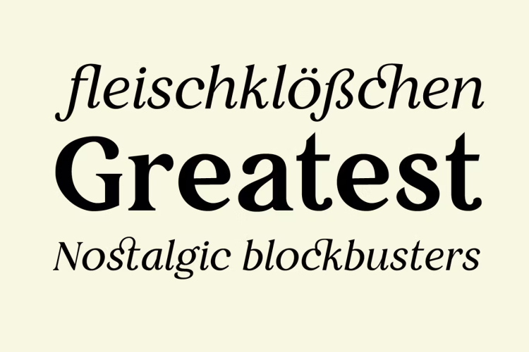 Restora Font free download preview 1 – Serif Fonts font