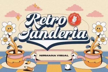 Retro Sanderia – Groovy Font free download – Script And Handwritten preview