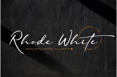 Rhode White Font free download – Script And Handwritten font preview