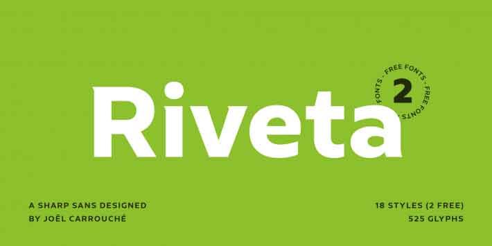 Riveta Font Family free download preview 5 – Sans Serif Fonts font