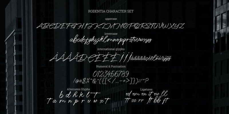 Rodentia Font free download preview 3 – Font Family font
