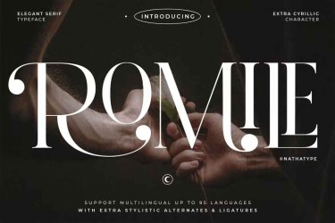 Romile Font free download – Serif Fonts font preview