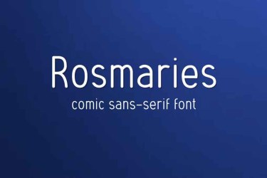 Rosmaries Comic Font free download – Rosmaries Comic Font font preview