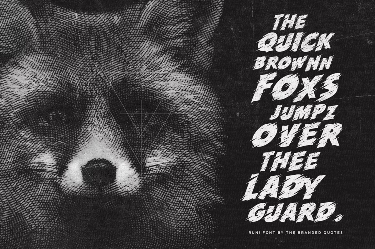 Run Font free download preview 4 – Display Fonts font