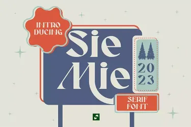 SIEMIE – Retro Serif Display Font free download – Display Fonts preview