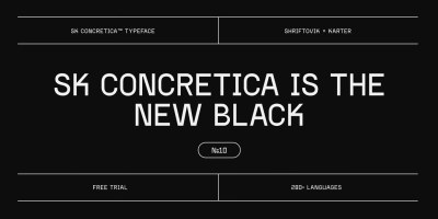 SK Concretica Font free download – Typeface font preview