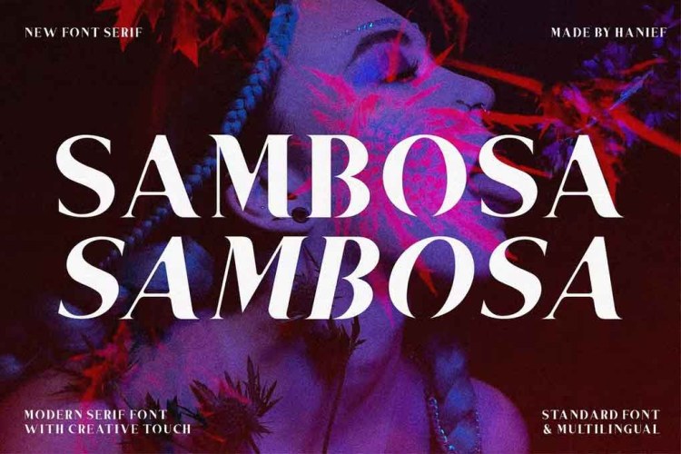 Sambosa Font free download preview 5 – Serif Fonts font