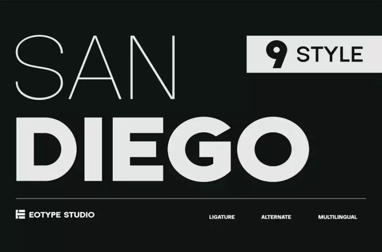 San Diego Font free download preview 5 – Sans Serif Fonts font