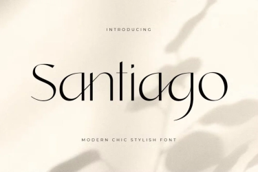 Santiago Font free download – Creative font preview
