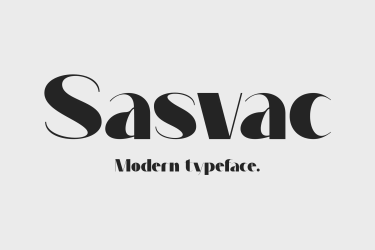 Sasvac Font free download – Modern font preview