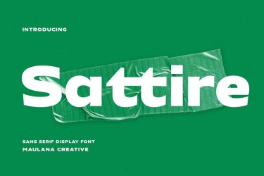 Sattire Expanded Sans Display Font free download – Display Fonts font preview