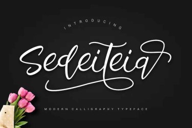 Sedeiteia Font free download – Script And Handwritten font preview