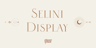 Selini Display Font free download – Classic font preview