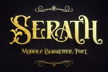 Serath – Blackletter Font free download – Display Fonts preview