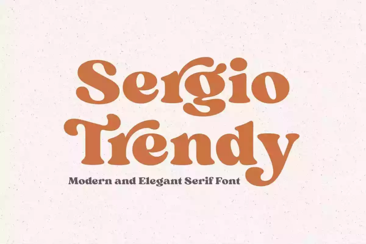 Sergio Trendy Font free download preview 8 – Serif Fonts font