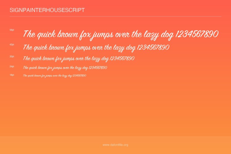 SignPainter Font free download preview 3 – Handwriting Fonts font