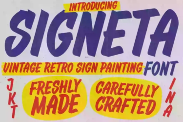 Signeta Font free download – Signeta Font font preview