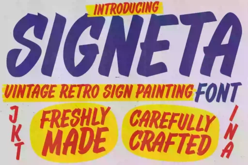 Signeta Font free download preview 3 – Sans Serif Fonts font