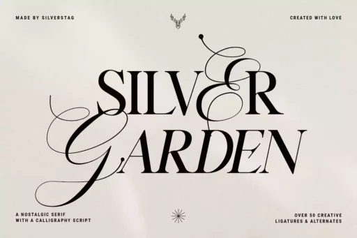 Silver Garden Font free download preview 9 – Serif Fonts font