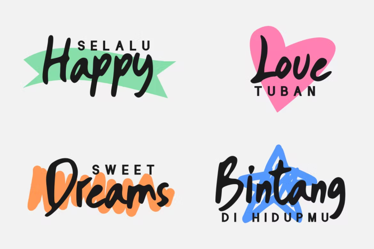 Simple Banget Font free download preview 2 – Decorative Fonts font