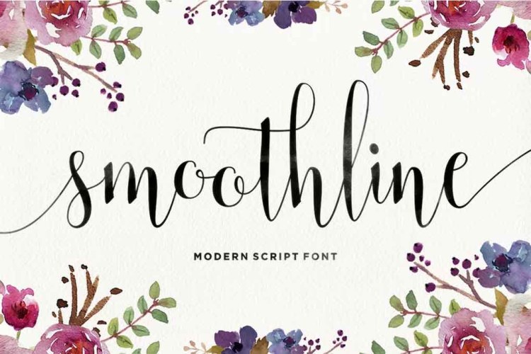 Smoothline Script Font free download preview 4 – Script And Handwritten font
