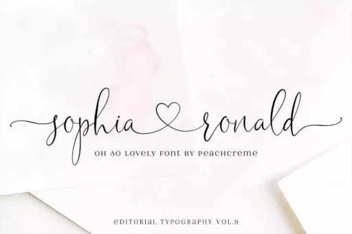 Sophia Ronald Font free download preview 7 – Script And Handwritten font