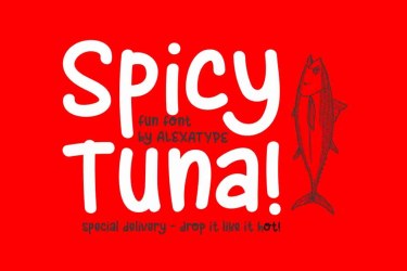 Spicy Tuna Font free download – Script And Handwritten font preview