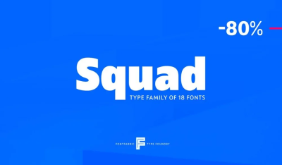 Squad Font free download – Headlines font preview