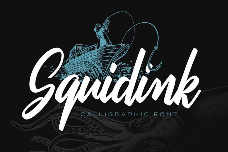 Squidink Font free download preview 4 – Script And Handwritten font