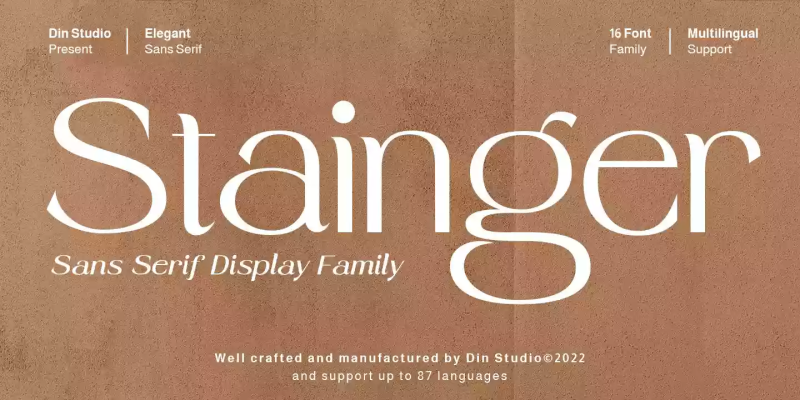 Stainger Font Family free download preview 8 – Serif Fonts font