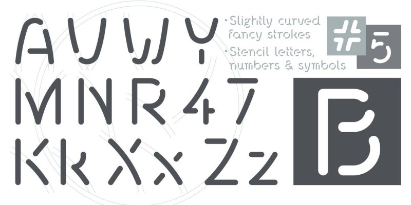 Stenzilla Font free download preview 3 – Display Fonts font