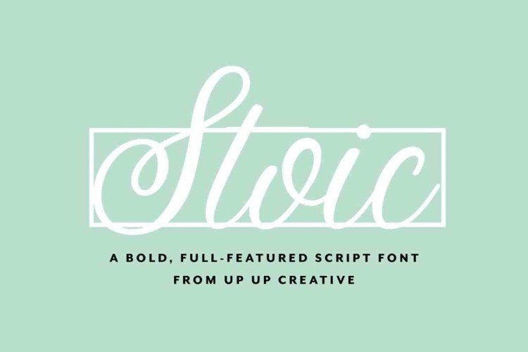 Stoic Font free download preview 8 – Script And Handwritten font