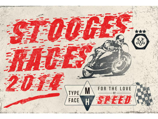 Stooges Races Font free download preview 1 – Decorative Fonts font