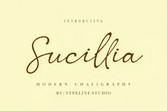 Sucillia Font free download preview 4 – Script And Handwritten font