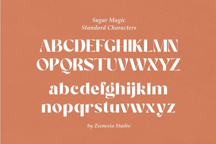 Sugar Magic Font free download preview 5 – Serif Fonts font