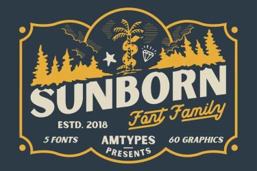 Sunborn Font Family free download – Sans Serif Fonts font preview