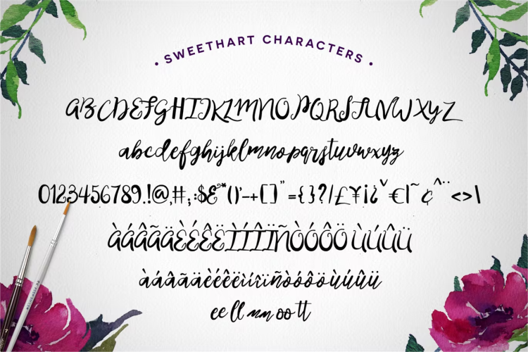 Sweethart Font free download preview 2 – Script And Handwritten font