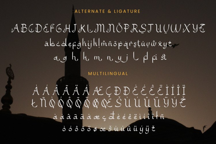 Syamsul – Arabic Style Font free download preview 3 – Display Fonts font