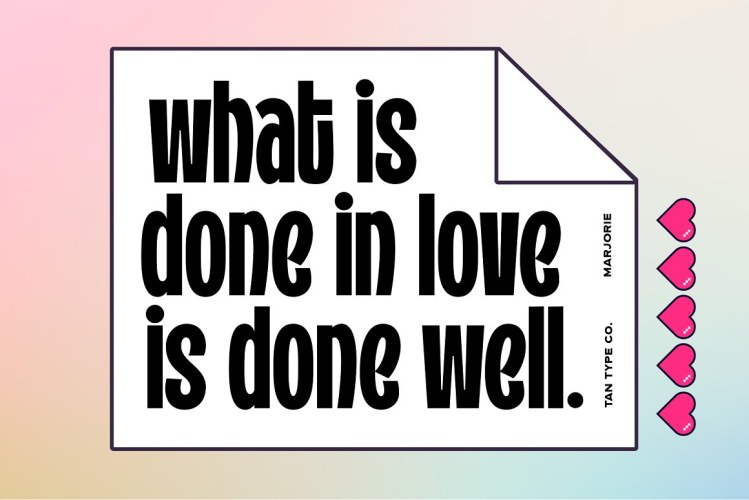 TAN MARJORIE Font free download preview 2 – Display Fonts font