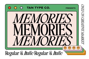 TAN MEMORIES FONT free download – Display Fonts font preview