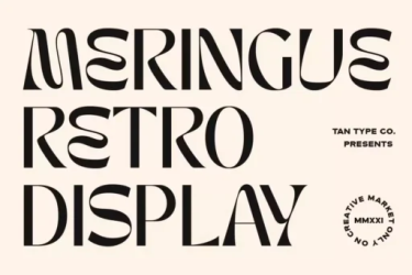 TAN MERINGUE Font free download – Display Fonts font preview